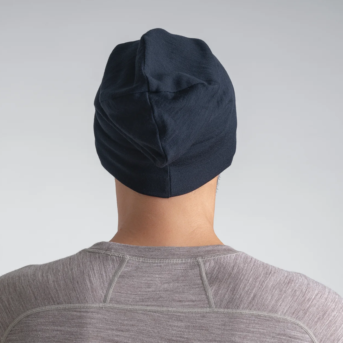 Hejma Merino Slouchy Beanie — Black