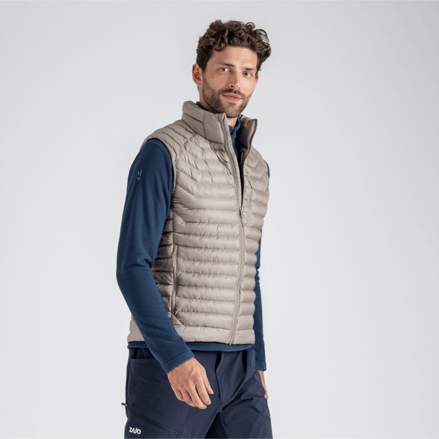 Nubaro Men's Insulated Vest — Golden Brown