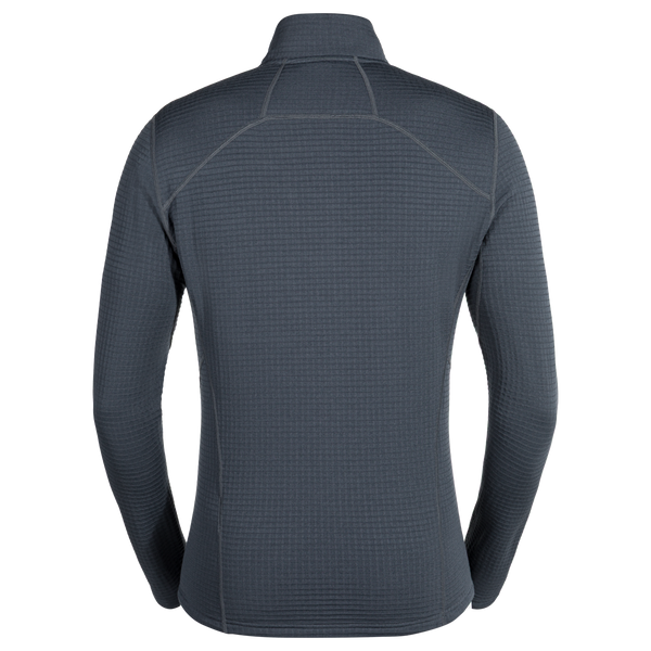 Kovri Men's Merino Grid Jacket — Grey Navy
