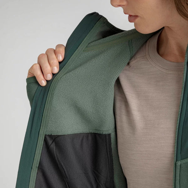 Amiko Women's Fleece Hooded Jacket — Golden Brown