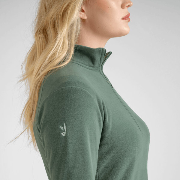 Auro Women's Fleece Zip Top — Light Beige