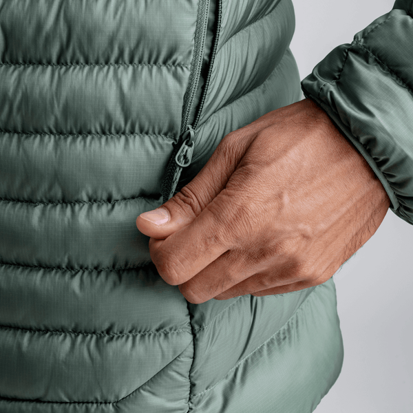 Nubaro Men's Insulated Hooded Jacket — Golden Brown