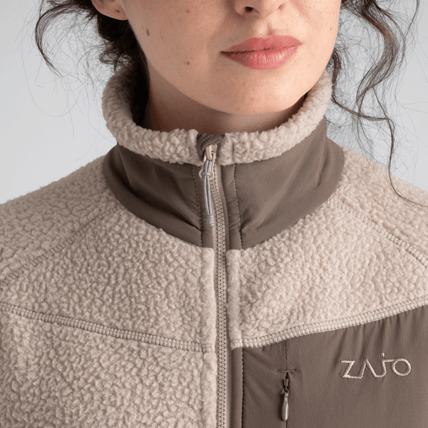 Palpo Women's Pile Fleece Jacket — Iced Mauve