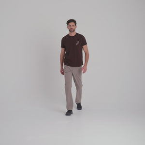 Arbo Men's Organic Cotton T-shirt — Beige Air